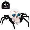 Remote Control Toys Skull Shape Spider Model rc robot Animal Simulation Fake Electric Toy for Children Birthday halloween Gifts