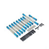 Metal Pull Rod Steering Link Rod Set Parts for MN D90 D91 D96 D99S MN99S MN90 1/12 WPL C14 C24 1/16 RC Car Upgrade Accessories