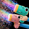 40 hole Dinosaur Bubble Gun Handheld fuly Automatic Bubble Machine children's Bubble Gun without battery without bubble water