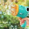 40 hole Dinosaur Bubble Gun Children's Bubble Gun Handheld Fully Automatic Bubble Machine without battery and bubble water