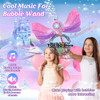 Bubble Wands for Kids Girls Light Up LED Sound Bubble Gun Bubble Machine for Kids Toddler Bubble Maker Automatic Bubble Blower
