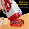 40 Holes Rocket Launcher Handheld Portable Electric Automatic Bubble Gun LED Light(Battery And Bubble Liquid Not Included)