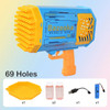 44/64/69 Holes Kid Outdoor Gatling Bubble Gun Toy Electric Automatic Bubble Machine Soap Water Children bubble Bath Toys Gifts