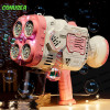 Kids Automatic Electric Bubble gun Rocket Bubble Machine blower Maker Soap Water Bubble Gun with LED Toy For Children wedding