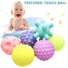 6pcs/Set Baby Toy Ball Develop Baby's Tactile Senses Toy Touch Hand Toys Children Training Ball Massage Soft Ball Kids Game