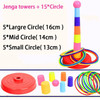 Children Throw Circle Game Ferrule Stacked Toys Fun Indoor Outdoor Parent-Child Interactive Circle Layers Early Education Gift