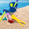 3-Piece Duck Shaped Sand Ball Making Clip For Children's Outdoor Plastic Summer Sand Ball Making Mold For Children's Fun Sports