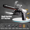 Shell Throw G17 Air Toys Gun Ejection Handgun Soft Darts Bullets Airsoft Pistol For Boys Outdoor Sports Shooting Gift