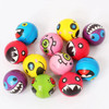 6Pcs/lot 6.3cm Smile Face Foam Ball Squeeze Stress Ball Outdoor Sports Relief Toy Hand Wrist Exercise PU Toy Balls For Children