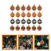 24 Pcs Halloween Ornaments Tree Decors Hanging Balls Decorative Party Supply Plastic Pendants