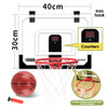 Kids Sports Toys Basketball Basket Hanging Basketball Hoop Wall Type Outdoor Games Outdoor Indoor Sports Game Toy Set for Kids