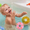 Kids' Mini Swim Ring Bath Toy Swimming Pool Float Circle Ring Toys Toy Baby Funny Doll Floating Rubber Bath Inflatable Games