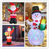 Christmas Inflatable Decoration Toy Built-in LED Lights Inflatable Model Outdoor Ornament Xmas Party New Year Garden Decor