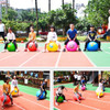 Kids Space Hopper Bouncing Balls Balance Exercise Educational Outdoor Sports Toys Kindergarten Jump Games Ball Random Color