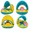 Baby Swimming Pool Float Infant Inflatable Floating Ring Kids Accessories Sunshade Baby And Mother Swim Trainer Toy Kids 1-6Y