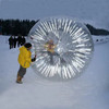 New Led Zorbing Ball Giant Hamster Ball With Light For Human 3M Inflatable Glow Light Body Zorb Grass Ball With Belt