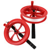 2pcs Kite String with Reel Kite String Winder Wheel Hand Flying Reel Accessories for Kids Outdoor Game 100m Line