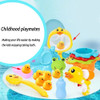 Baby Bath Toys for Kids Bathtub Duck Toy Set,Kids Floating Bath Toys with 6 Pcs Ducks Fishing Net, Bathroom Toddler Toys Water