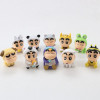 4/6/10pcs Set Crayon Shin-chan Anime Figure Fishing Puppy Kawaii Q Version Mini Decor Figurines Collectibles Children Toys Gifts