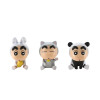 4/6/10pcs Set Crayon Shin-chan Anime Figure Fishing Puppy Kawaii Q Version Mini Decor Figurines Collectibles Children Toys Gifts