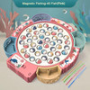 Fishing Toys For Children Boys Girls Magnetic Fish Game Electric Musical Rotating Board Play Outdoor Sports Educational Toys Kid