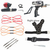 Powerful Hunting Metal Slingshot with Double Spring Design and Fishing Package, Fishing Reel Darts To Enhance Power Outdoor Toy