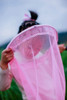 Stainless steel children's insect catching net, butterfly net, telescopic fishing net, shrimp small fishing net pocket