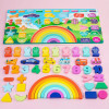 Montessori Educational Wooden Toys For Kids Rainbow Blocks Fishing Count Numbers Digital Shape Match Early Child Gift Toy