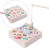 New Baby Wooden Toys 3D Puzzle Early Childhood Kids Educational Toys Catch Worm Game Fishing game Color Cognitive Magnetic
