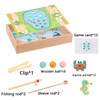 Four-in-one Clip Beads Fishing Parent-Child Early Education Puzzle Building Blocks Gifts Toys For Kids Magnetic Fishing Toys