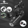 Rockbros Bike Front Light Rainproof Usb Rechargeable Bicycle Light