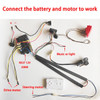 DIY 12V 200W children's electric car harness with wire,switch and remote control receiver 4WD Ride On Toys Accessories