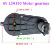 6V12V390 Electric Gearbox Motor Gear Box For Children Kids Ride-On Car Bike Toy Accessories Replacement Motor 6V12V390 Electric Gearbox Motor Gear Box For Children Kids Ride-On Car Bike Toy Accessories Replacement Motor