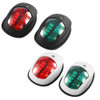 2pcs Multifunctional LED Navigation Light Signal Warning Lamp 12V for Marine Boats Yacht Truck Speedboats Caravan