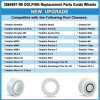 Guide Wheels Replacement 2 Pulley Gears Replacement Accessories Pool Cleaner Enhancement Sturdy Replacement Parts 4PCS Set For