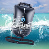 20L Waterproof Bag PVC Inflatable Swim Float Bag for Water Sports (Black)
