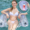 Inflatable Water Hammock Multi-purpose Glitter Water Toy Pool Accessories Suitable for Enjoy Sunbathing SP99