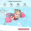 Kids Swimming Arm Rings Portable Non-Inflatable Floating Circle Sleeves Pool Buoy Armbands Swimming Equipment for 3-6 Years Baby