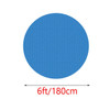 8/10/12/15 FT Swimming Pool Cover Protector PE Insulation Film Foot Above Ground Dustproof Blue Protection Pool Solar Cover Film