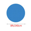 8/10/12/15 FT Swimming Pool Cover Protector PE Insulation Film Foot Above Ground Dustproof Blue Protection Pool Solar Cover Film