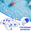 5.5m Swimming Pool Safety Divider Rope with 11 Floats & 2 Hooks Pool Floating Ball Buoy Swimming Pool Accessories