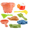Baby small wheat straw beach sand toys beach bucket toys set and shovel bulk for kids plastic