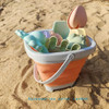 Beach Toys for Kids Sand Toys Set for Toddlers Sandbox Toys with Collapsible Bucket Shovel Rake Set Sand Molds Summer Outdoor