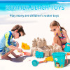 13/18PCS Children Toys Summer Beach Game Sand Bucket Shovel Silicone Sandbox Cube Accessories Bag Outdoor Water Toys for Kids