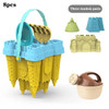 2024 New Beach Sand Toys Set Creative Children's Pyramid Castle Sand Mold Fun Outdoor Games Beach Accessories for Boys Girls