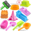 Summer New Kids Castle Beach Mould Set Beach Toy Sand Sandbeach Sand Playing Tool Spade Shovel Rake Bucket Outdoor Sport Gift