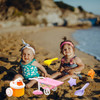 7PCS Beach And Snow Multifunctional Parent-Child Interactive Educational Toy Set Beach Toys for Kids Sand Set Beach Game Toy30#