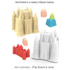 Beach Accessories Beach Sand Toys Set Yellow Summer Toys Castle Bucket Play Sand Set Plastic Fun Castle Sand Mold Toy