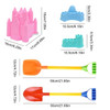 Sand Toys 5 Piece Sand Toys For Toddlers Snow Toys Kids Beach Toys Travel Beach Toys For Baby Includes Sand Pails Beach Molds