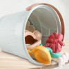 Beach Toys With Mesh Bag 12 Pcs Sand Castle Toys Large Size Sandbox Toy Set Summer Beach Toys Enhance Hand-Eye Coordination For